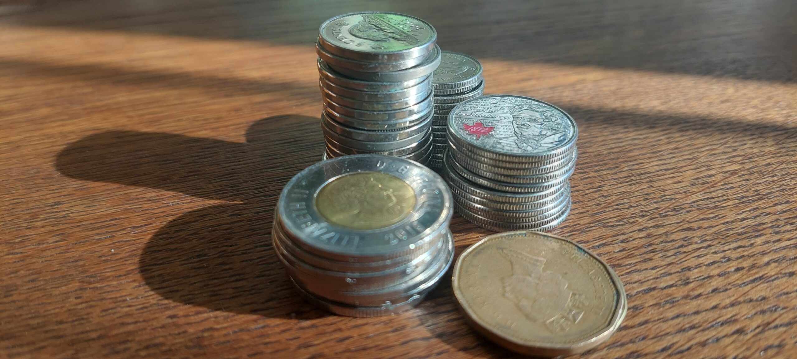 Mini budget, pièces de monnaie