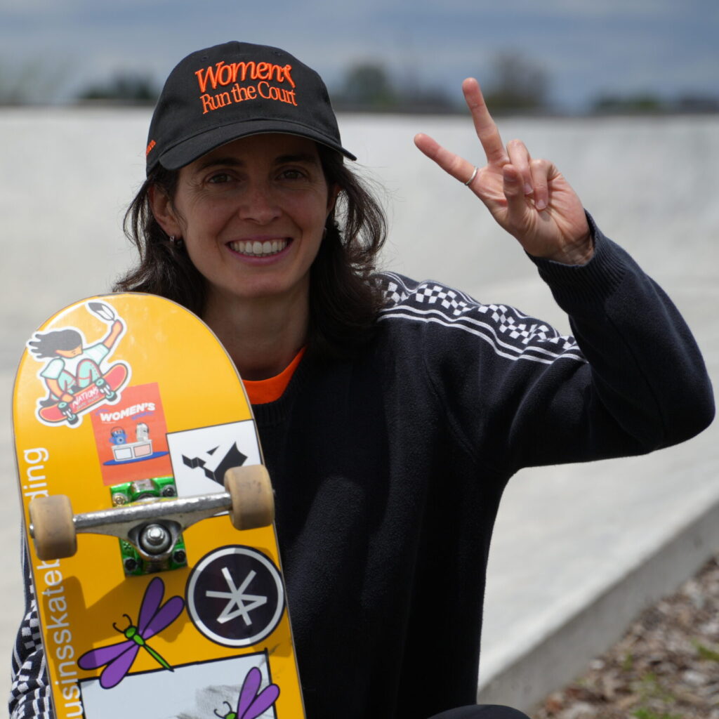 Annie Guglia est présidente de la fédération nationale de skateboard