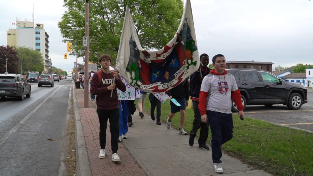 Manifestation de l'école La Citadelle pour une nouvelle école
