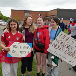 Sarah good soutient la manifestation de La Citadelle