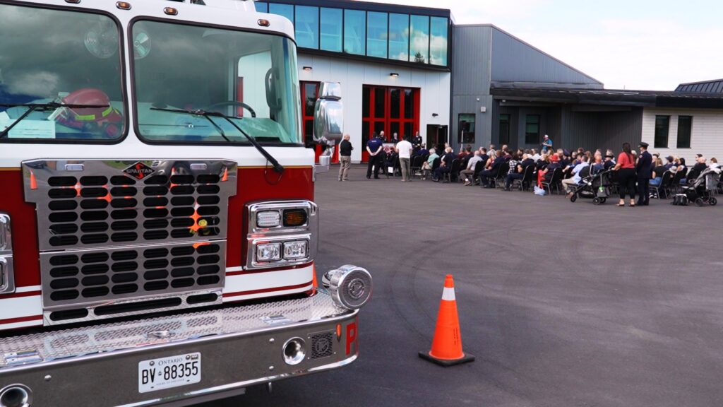 Nouvelle caserne des pompiers, camion d'intervention