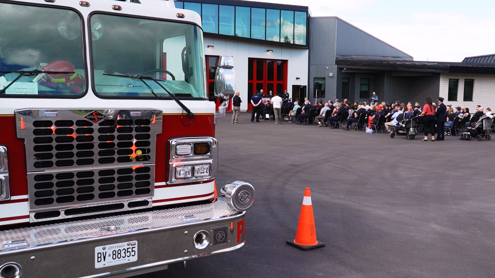 Nouvelle caserne des pompiers, camion d'intervention