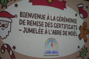 Remise des certificats Agoua Éduc