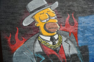 Graffiti d'Homer Simpson