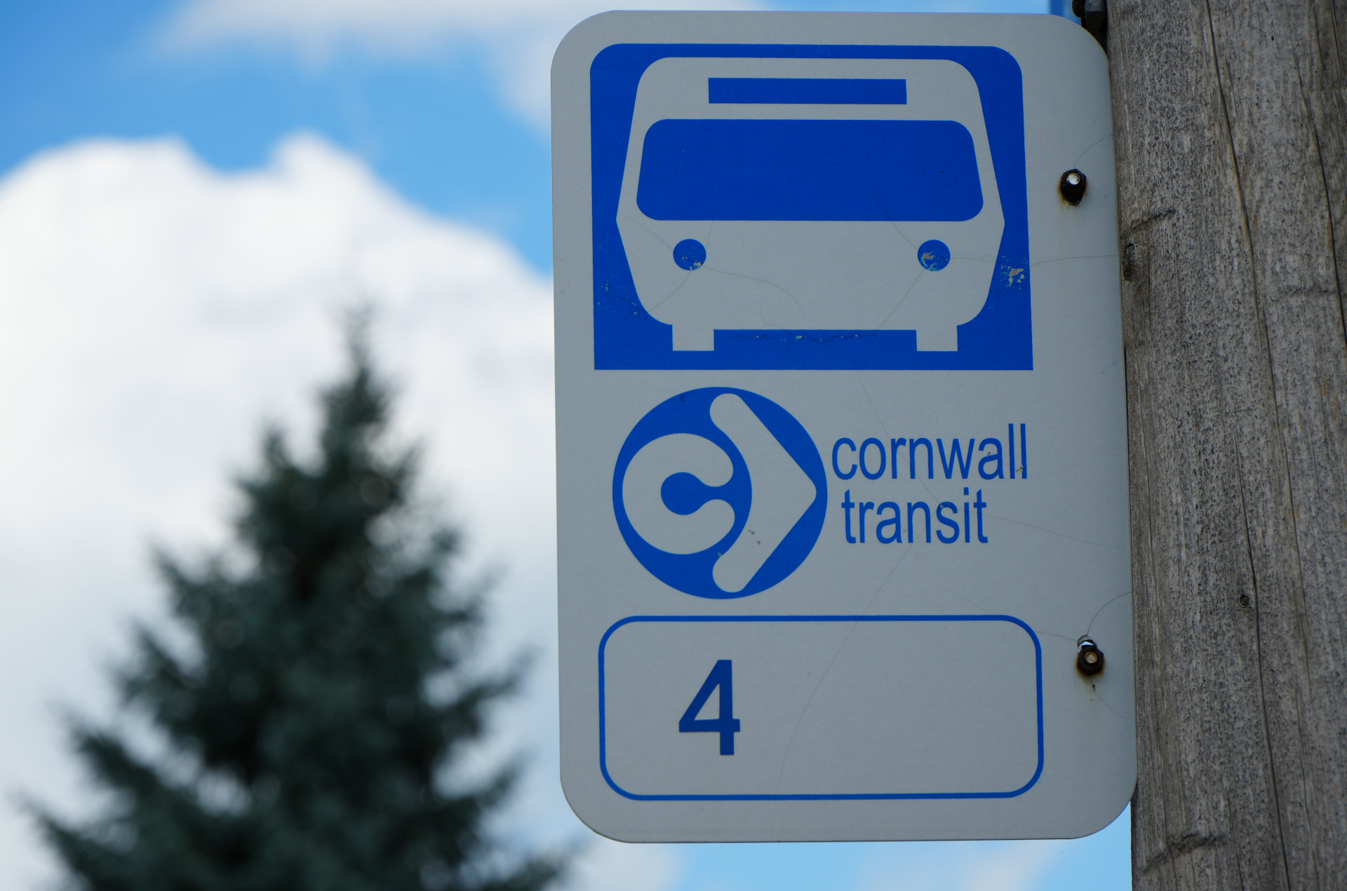 Plaque de Cornwall Transit, ligne 4