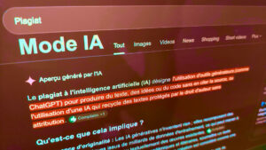 Plagiat avec IA recherche avecl'IA